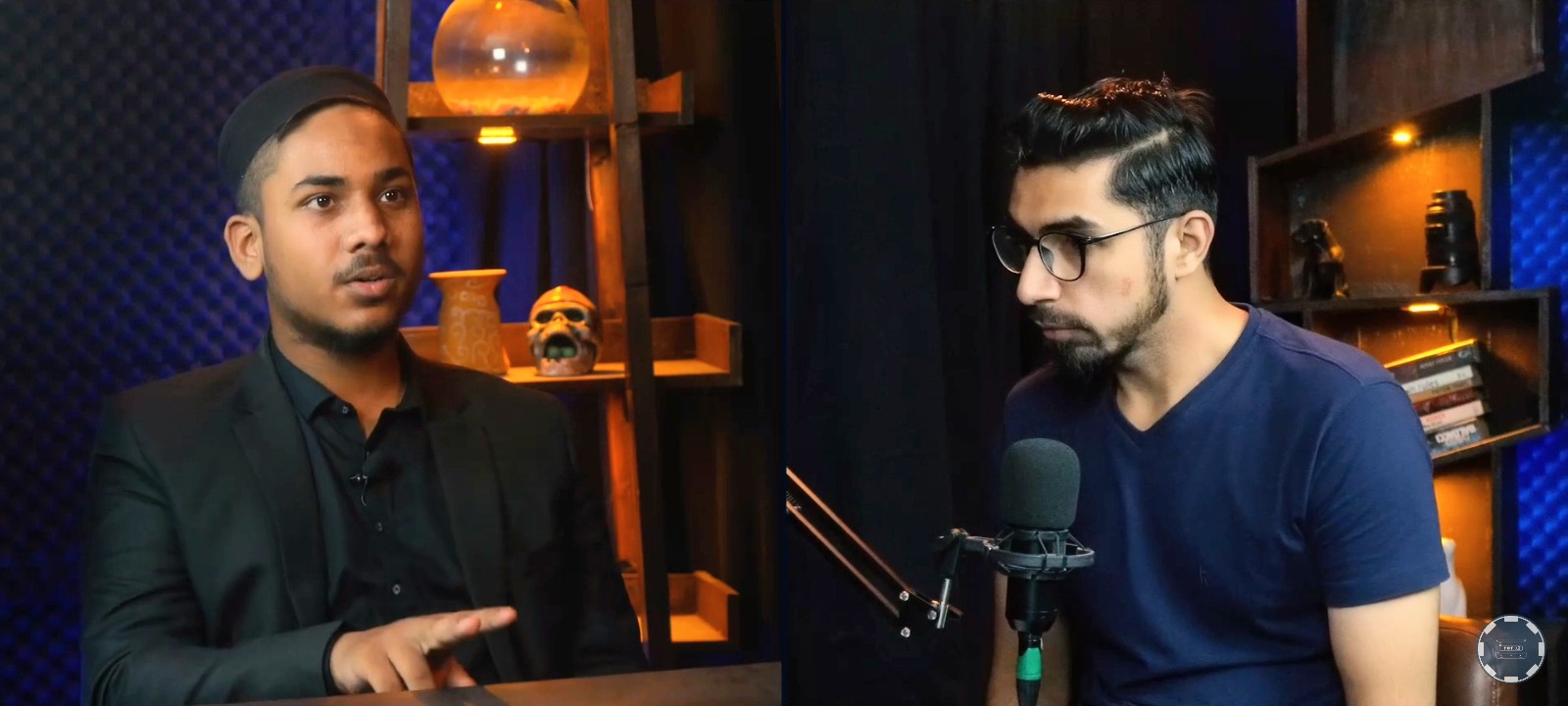 Syed Hashir Ali taking part in a podcast conversation