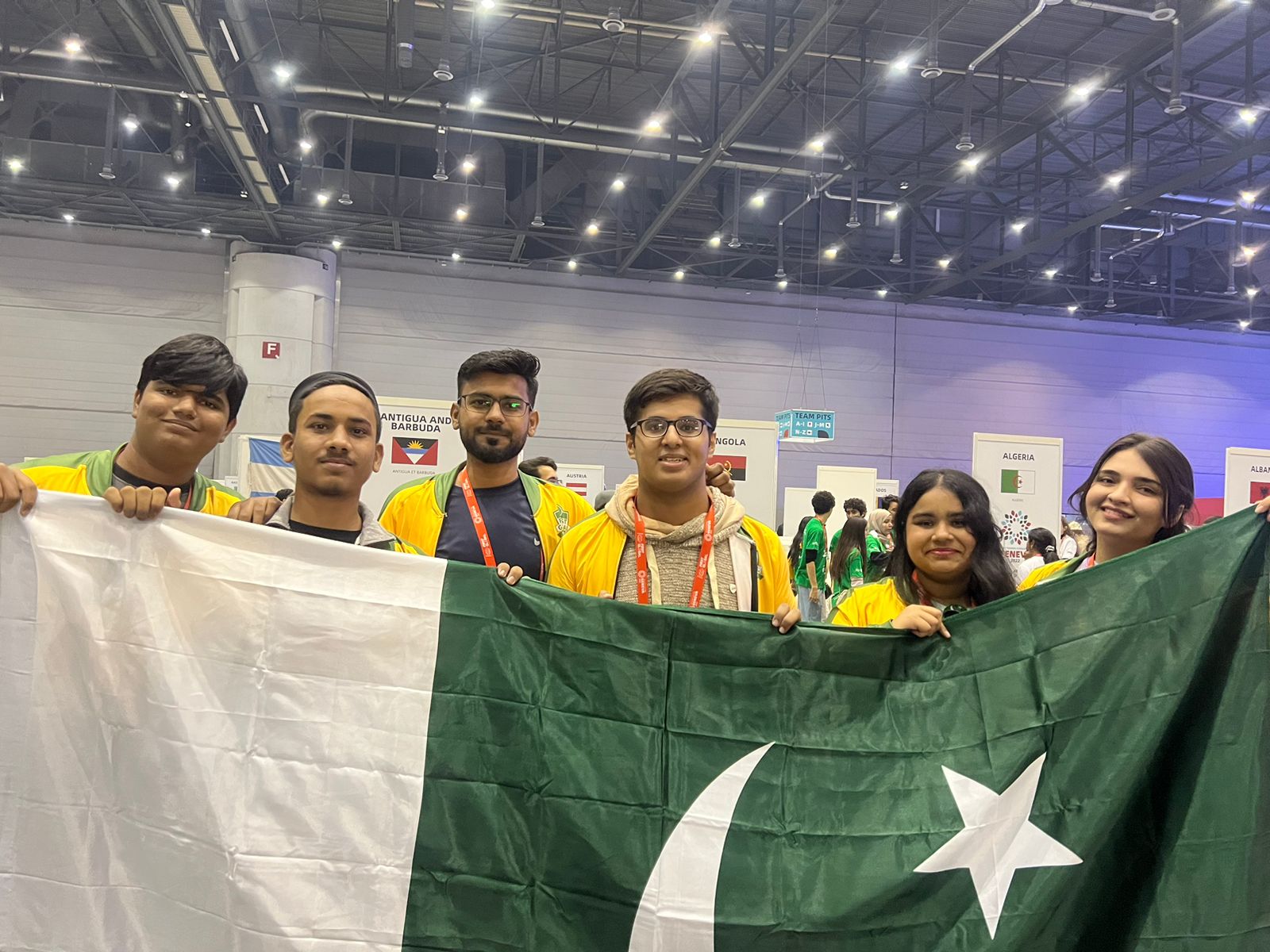 Team Pakistan at FIRST Global Challenge in Geneva